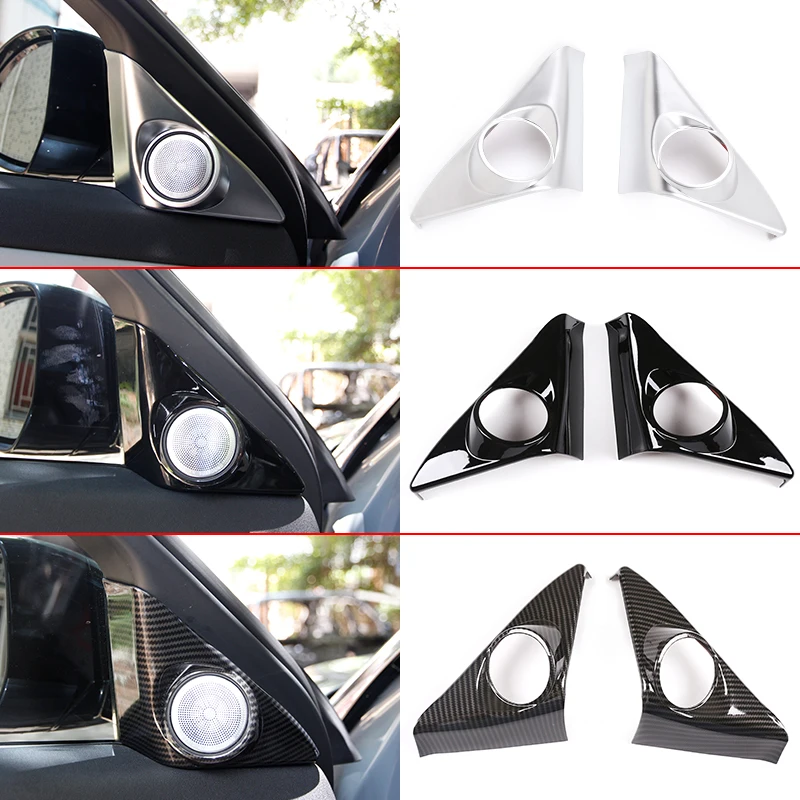 

Автомобильная дверь аудио динамик твитеры крышка отделка Наклейка ABS хром для Land Rover Range Rover Evoque 2020 автомобильные аксессуары интерьер