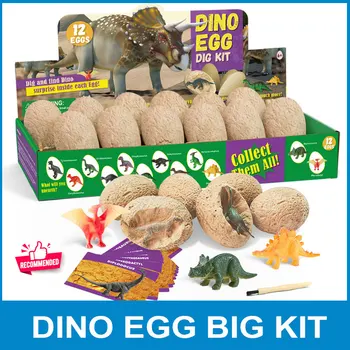 

12 Dinosaurs Toy Blind Box Simulation Animal Eggs Surprise Tyrannosaurus Rex Doll Gift Boxes Set Jurassic World Dinosaur Fossil