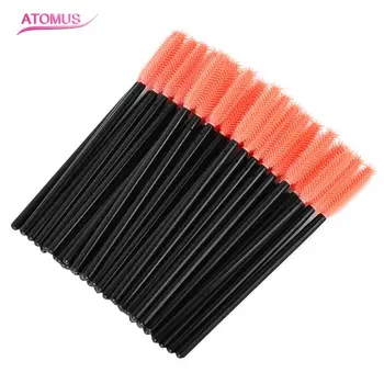 

50 Pcs Eyelash Brush Makeup Brush Personal Disposable Eyelash Brush Paste Applicator Comb Eyelash Makeup Brush Tool