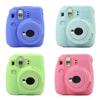 

Portable 5 Colors Camera Case For Polaroid Mini 9/mini 8 New Cute Jelly Color Camera Case Silicone High Quality Camera Case
