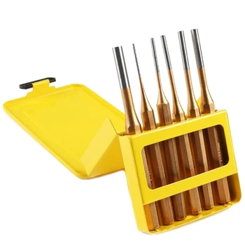 

6-Piece Professional-Grade Pin-Punching Center Punching Punching Drilling Hole Centering Punch