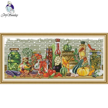 

Joy Sunday,All kinds of vegetables,cross stitch embroidery set,Needlework counted cross-stitch patterns,counted cross stitch kit