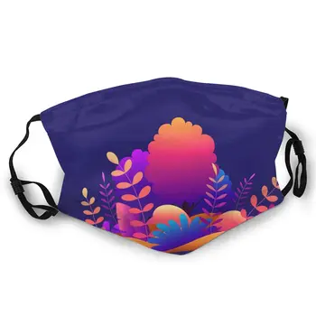 

Magic Forest Double-sided printed dustproof and windproof mask, can be cleaned and reused, suitable for outdoor sports
