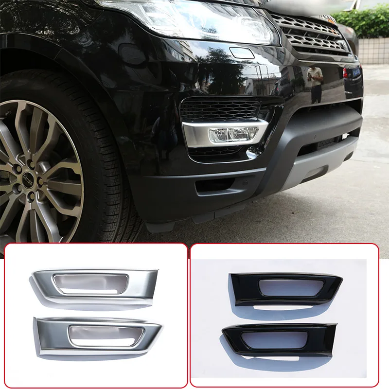 

For Land Rover Range Rover Sport 2014-2017 ABS Black/Silver Car Front Fog Light Lamp Cover Trim Decoration Car Accessories