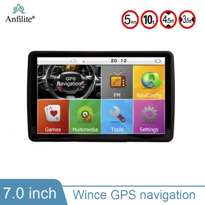 Anfilite 7 дюймов 800x480 MSB2531 автомобильный навигатор транспортного средства с