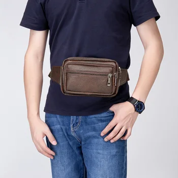 

Korean Chest Bag Men Fanny Solid Waist Widely Shoulder Packs Multilayer Large Capacity Crossbody Pack