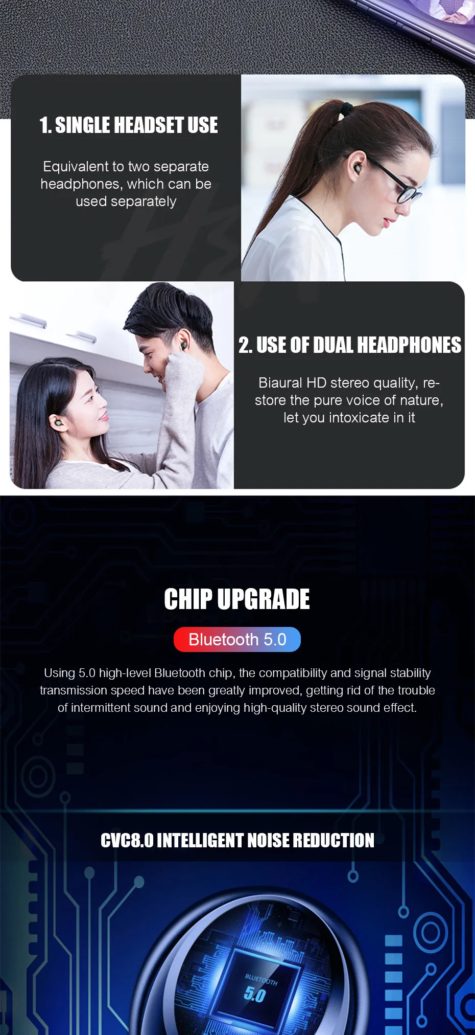 Новые TWS 5,0 Bluetooth 9D стерео наушники беспроводные наушники IPX7 водонепроницаемые наушники спортивные наушники с 4000 мАч внешним аккумулятором