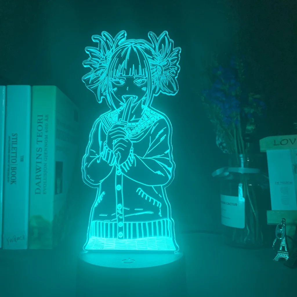 

Led Night Light My Hero Academia Toga Himiko Figure Gift Nightlight for Kids Bedroom Decoration Light Bedside Table 3d Lamp USB