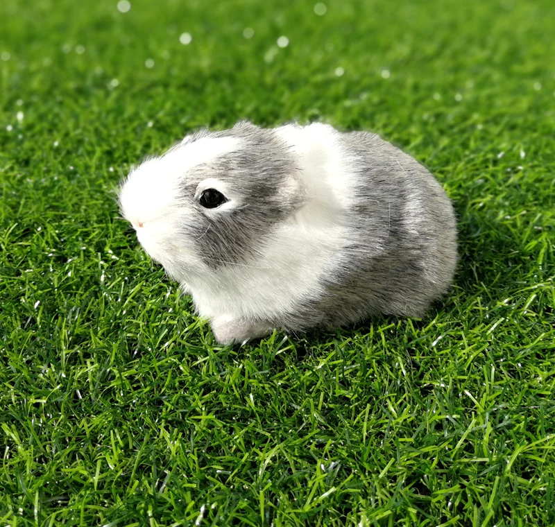 

new simulation hamster model plastic&fur real life gray hamster doll gift about 12x6x7cm