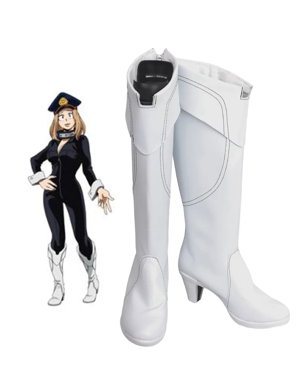 

Boku no Hero Academia Camie Utsushimi Cosplay Boots Shoes White My Hero Academia Cosplay Custom Made