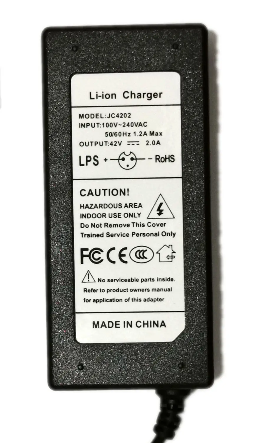 36V 2A battery charger Output 42V 2A Charger Input 100-240 VAC Lithium Li-ion Li-poly Charger For 10Series 36V battery charger,charger adapter,battery charger adapter