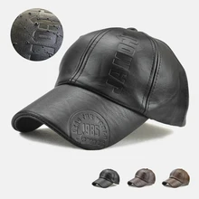 Новая высококачественная Зимняя кепка из искусственной кожи, бейсболка, Мужская бейсболка, кепка для мужчин