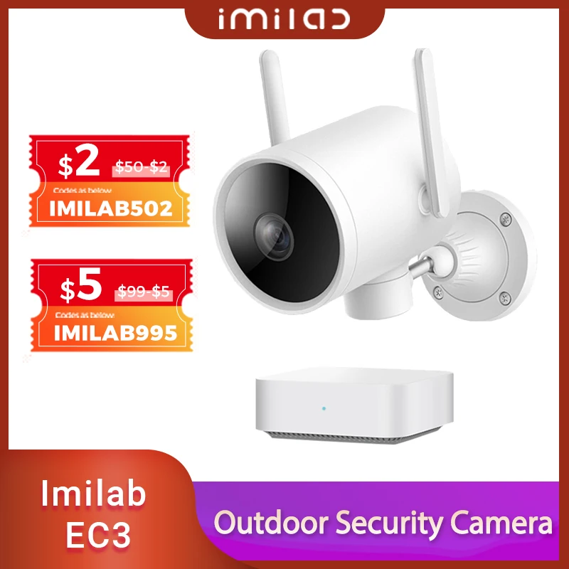 Imilab-cámara inteligente EC3 PTZ, versión Global, para exteriores, impermeable, IP66, HD, 1080P, visión nocturna infrarroja, CCTV, WIFI, aplicación Xiaomi para el hogar