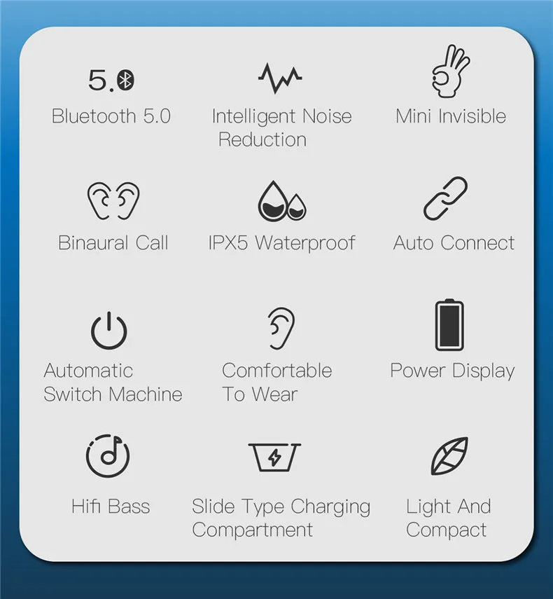 Спортивная беспроводная гарнитура, стерео гарнитура, Bluetooth 5,0, наушники с зарядным устройством для iphone, Android, наушники PK i7s i9s tws