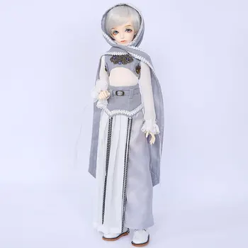 

1/4 BJD Dolls Minifee Niella Male Makeup Doll With Random Color Eyes And Full Clothing Toys For Children Girls Dolls - Pink Skin