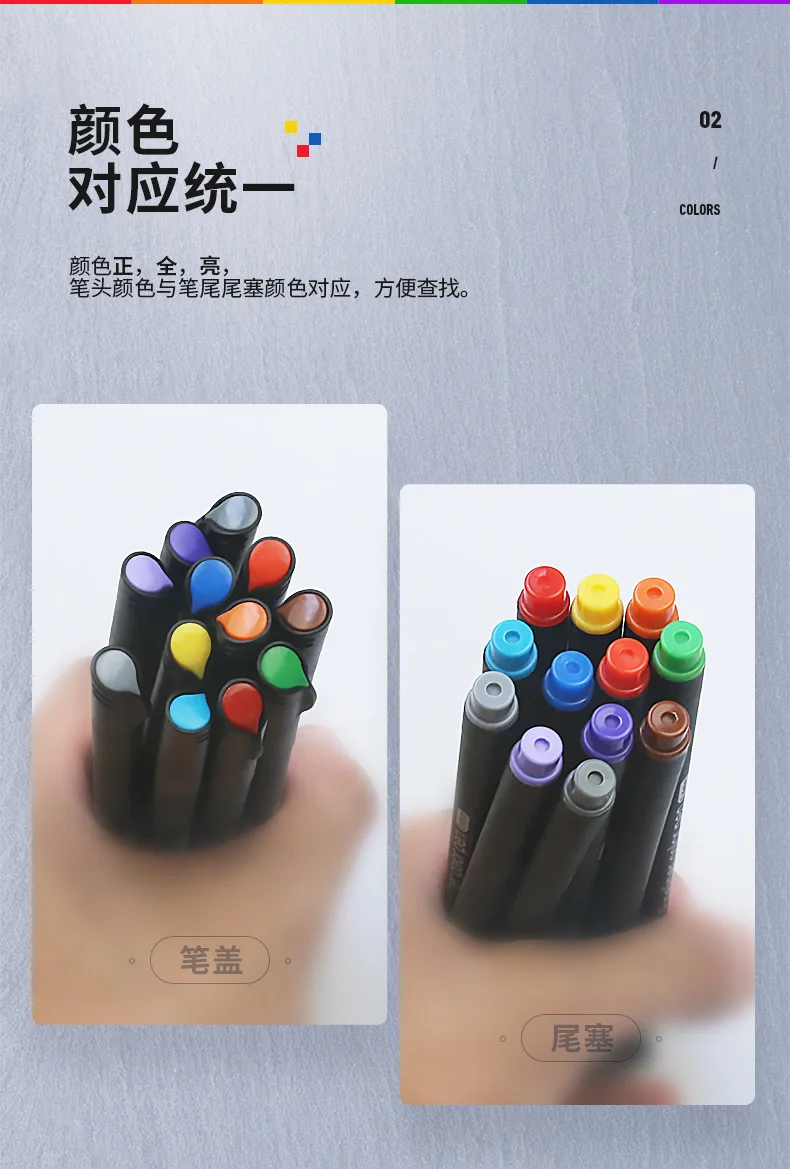 Kaufe 12/24/60/100 stücke Bunte Neutral Marker Stift Fineliner Stifte für  Schule Büro Pen-Set Kawaii Tinte Stift Kunst Liefert Niedlich