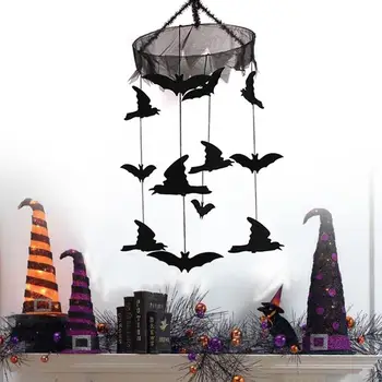 

Halloween Dream Catcher With Bat Prop Creative Gift Hanging Ornament Halloween Party Scary Pendant Home Decor Car Bag Decoration
