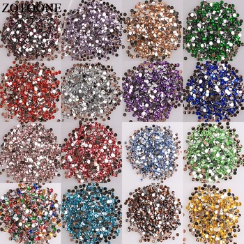 

ZOTOONE Flat Back Resin Non Hotfix Stones And Crystals For Clothes Diy Decoration Glue On Nails Ab Rhinestones Strass Applique E