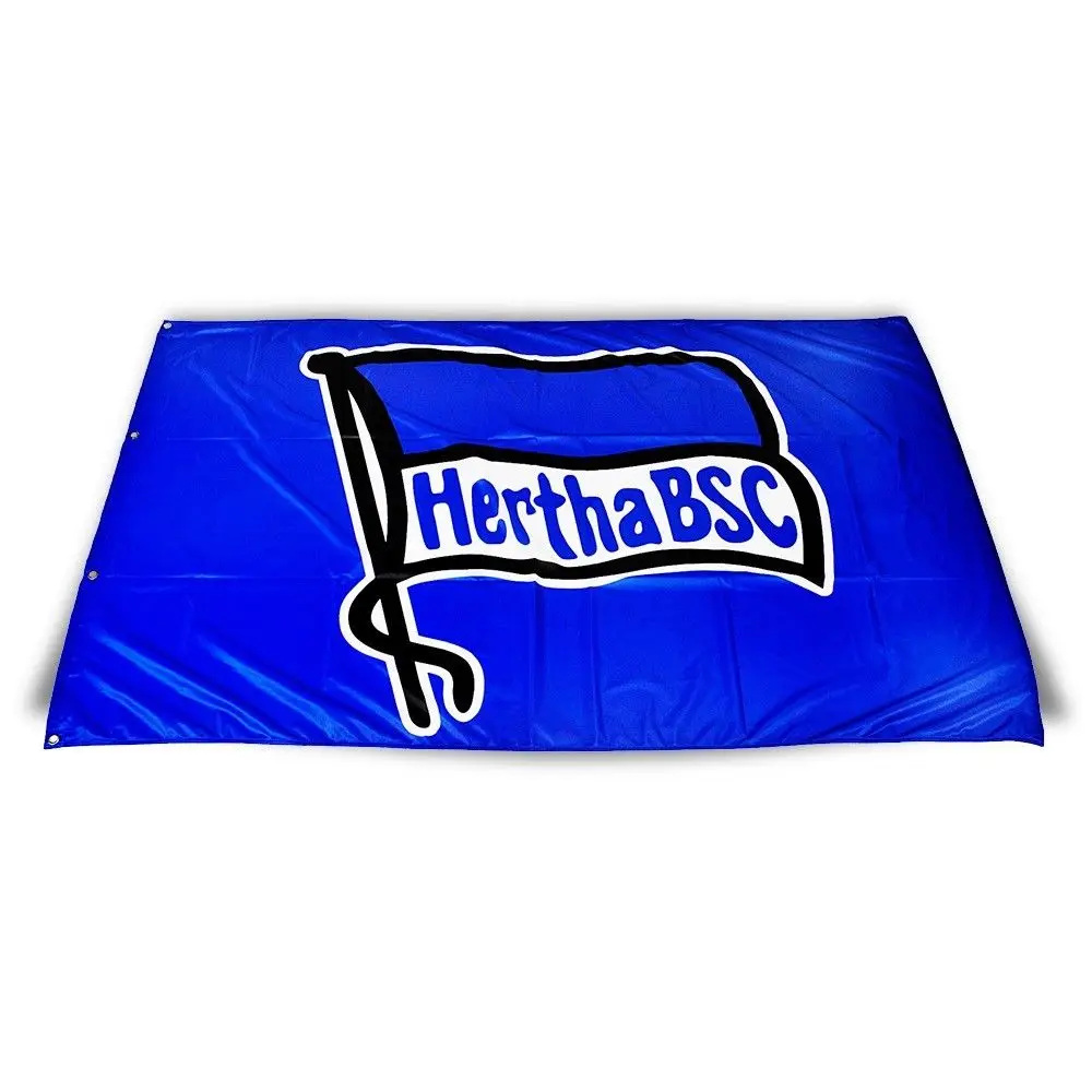 3ft x 5ft3 x 5ft HISSFAHNE FAHNE FLAGGE HERTHA BSC Берлинский логотип NEU принт баннер, флаг из полиэстера Размер 150*90 см