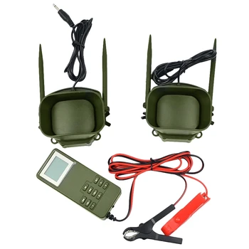 

2x50W 150DB Loud Speakers with Timer on or OFF Electric Remote Control Bird Caller MP3 200 Bird Voice Hunting Decoy