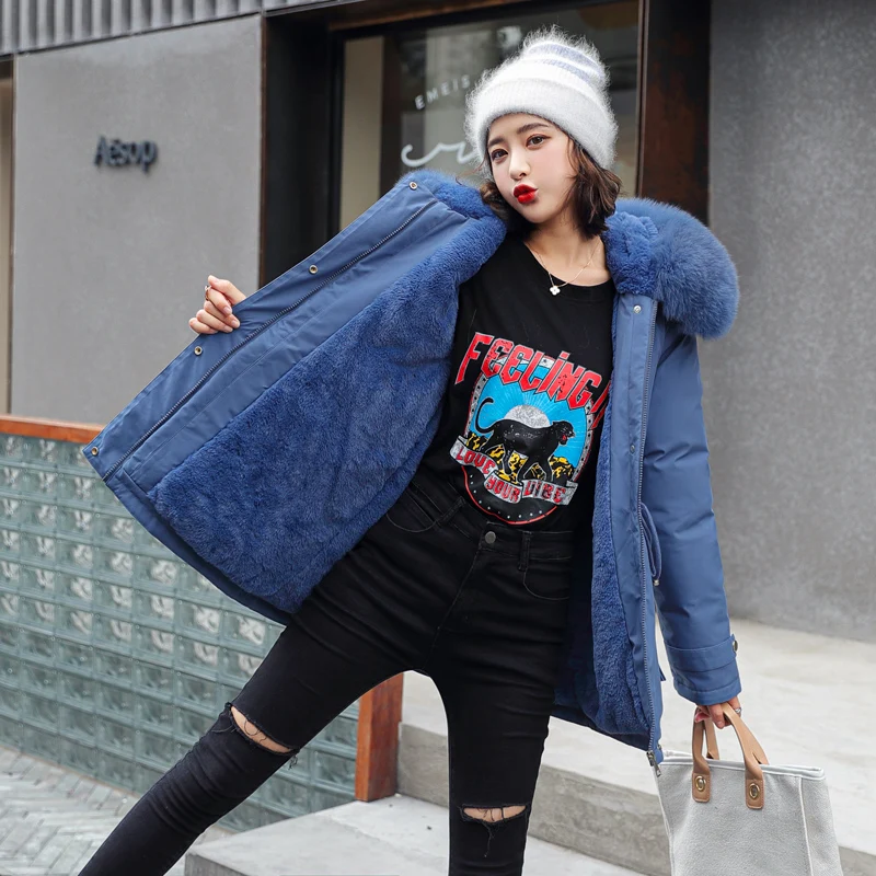 

2020 Cotton Thicken Warm Winter Jacket Coat Women Casual Long Parkas Winter Fur Lining Hooded Parka Mujer Coats plus size S-3XL