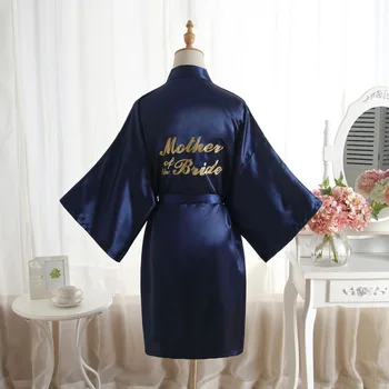 

Wedding Robe Bronzing Mother of The Bride Robes Underwear Women Nightgowns Lingerie Robe Sleepwear Bridesmaid Gift Lounge Dress