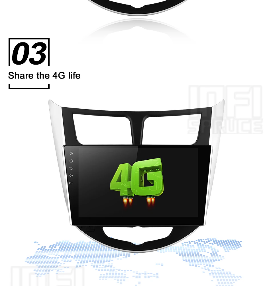 Discount For Hyundai Solaris accent Verna i25 car dvd IPS  Android with gps navigation radio video car stereo multimedia player 6