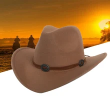 Осенне-зимняя женская мужская черная шерстяная ковбойская шляпа джентльмена, джазовая Кепка, элегантные женские ковбойские шляпы для женщин, размер 57-58 см