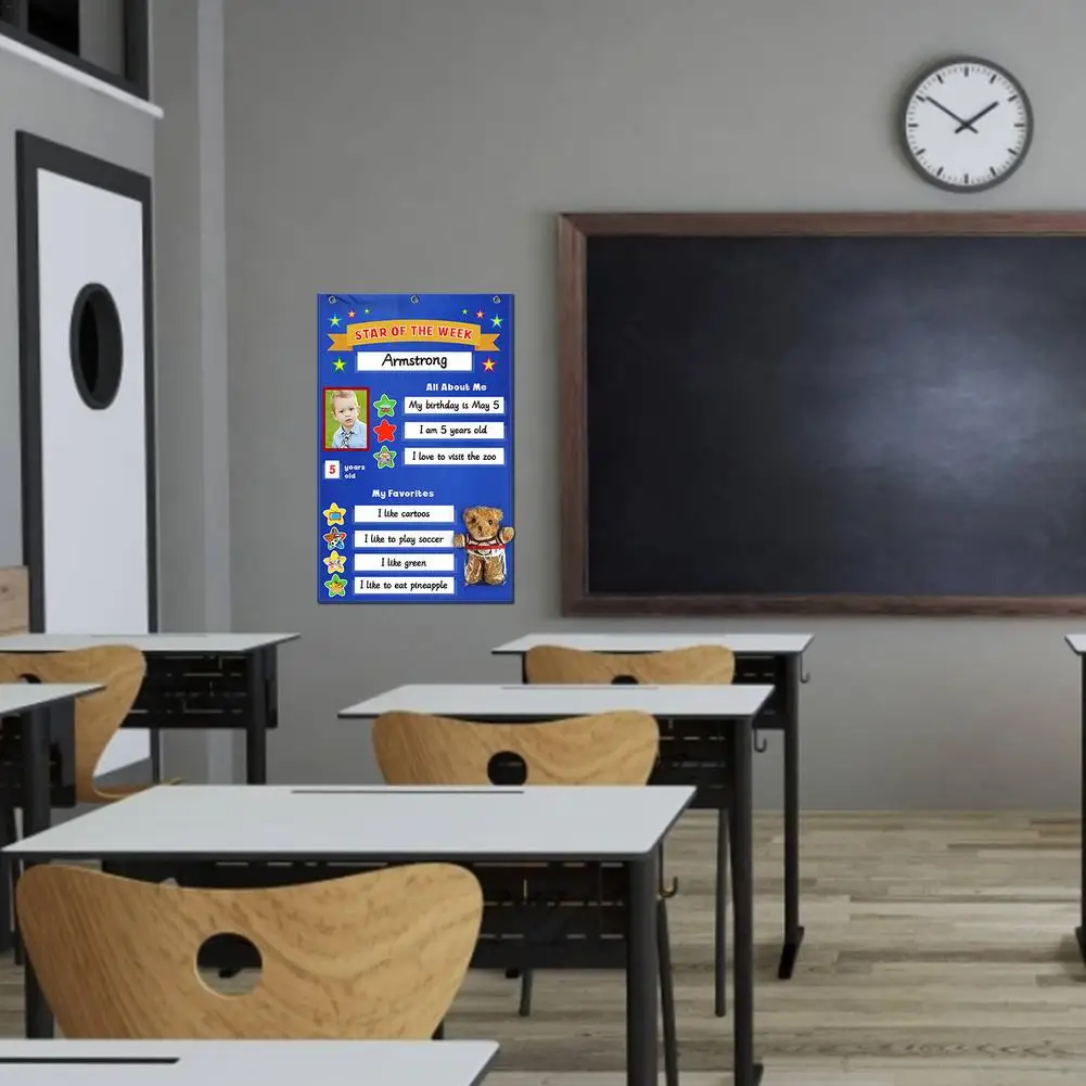 Classroom Student Incentive Chart School Posters Charts Week Star Chart Decoration Classroom Supplies Decoration