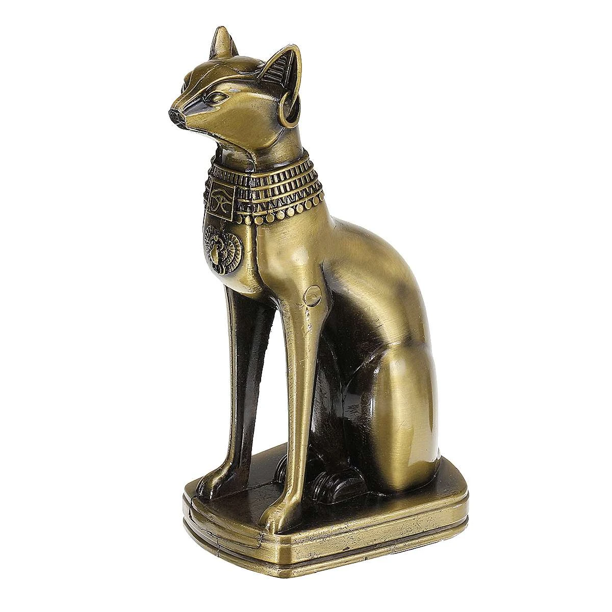 Bronz Alasim Figurleri Retro Antik Misir Kedi Tanrica El Sanatlari Ev Dekoratif Susler Hediyeler Koleksiyonu Kedi Heykel Statues Sculptures Aliexpress