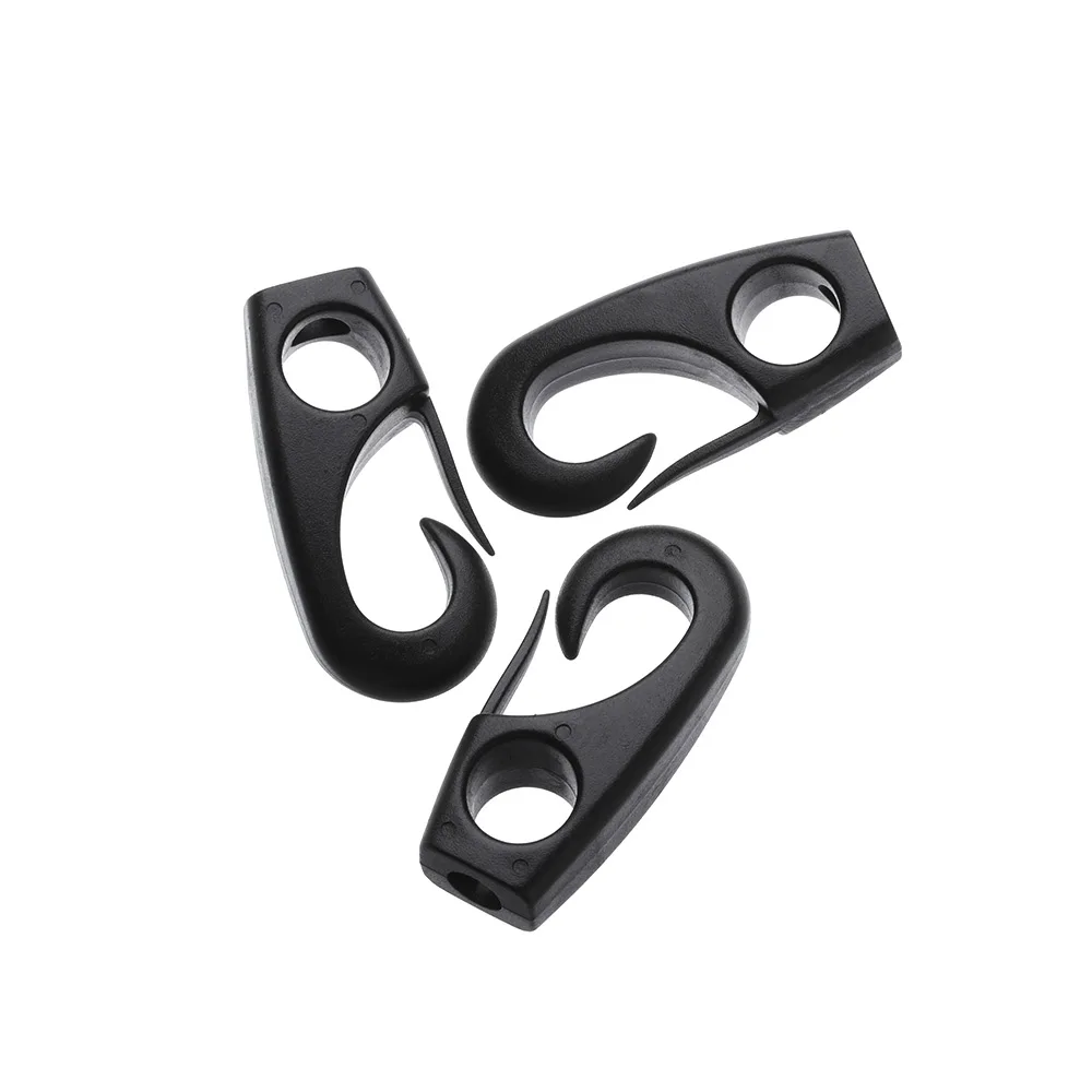 

2 PCs Fishing Canoe Rowing Boat Elastic Rope Buckles Shock Cord Terminal End Hook Safe Drag Snap Clips Buckles Kayak Accessories