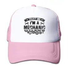 Trust Me I'm Mechanic сетчатые бейсболки унисекс, кепка В Стиле Дальнобойщика розового цвета