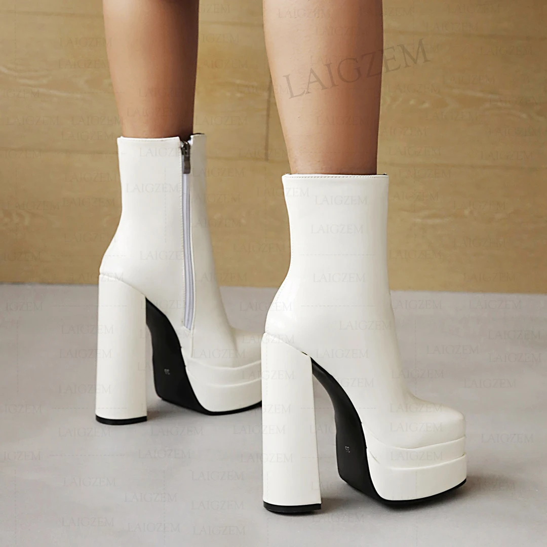 Shoes Woman Boots Ankle White | White Dress Ankle Boots Women - New Spring  Autumn - Aliexpress