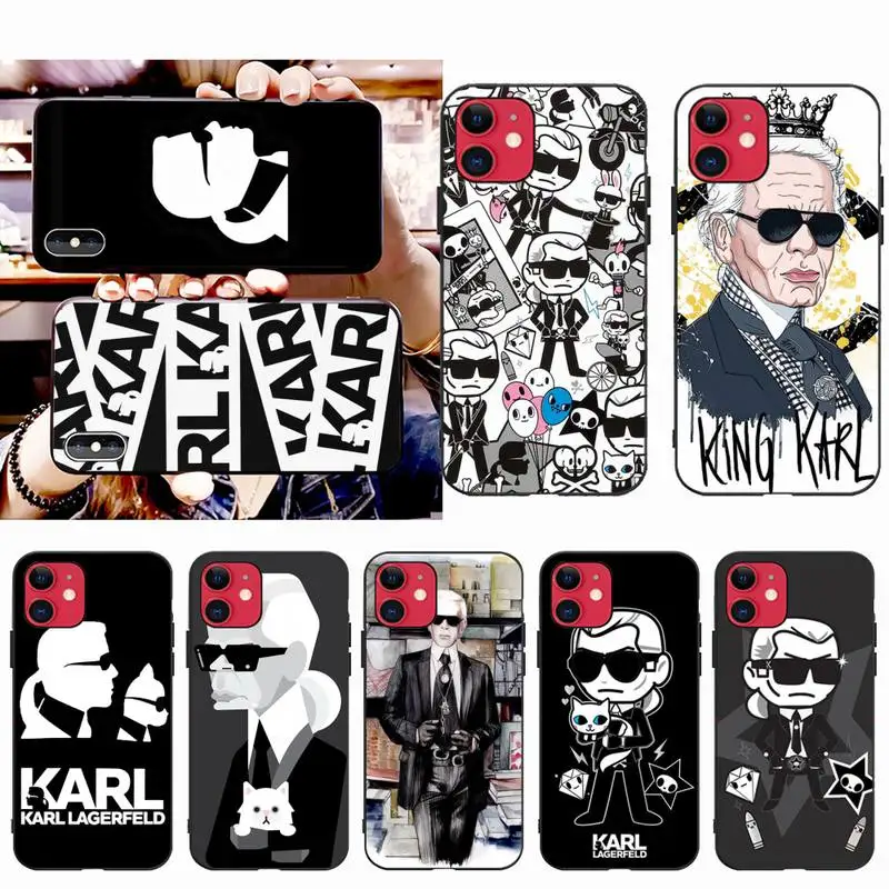 

Lagerfeld Brand designer Phone Case for iphone 12 pro max 11 pro XS MAX 8 7 6 6S Plus X 5S SE 2020 XR case