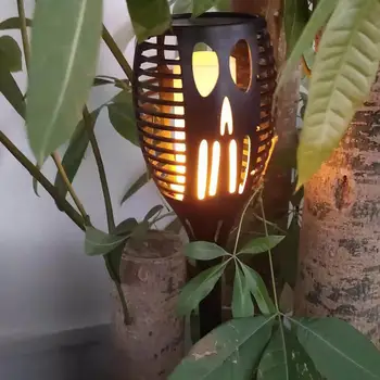 

96LED Solar Lights Outdoor Solar Torch Lights IP65 Waterproof Lawn Lamp for Halloween Decoration Yard Garden Patio Flame lights