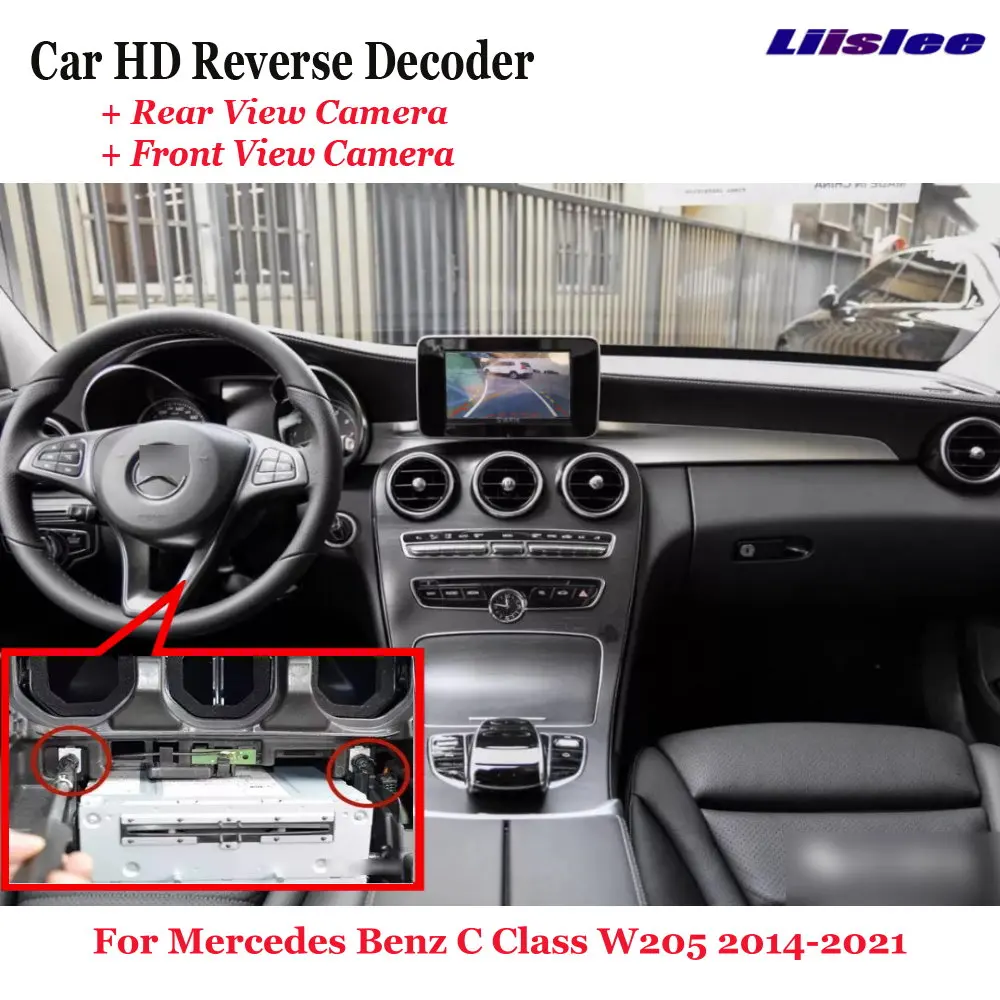 

For Mercedes Benz C-Class W205 2015-2018 Car Rear View Reverse Decoder Front Camera Original Screen Upgrade Interface Accessorie