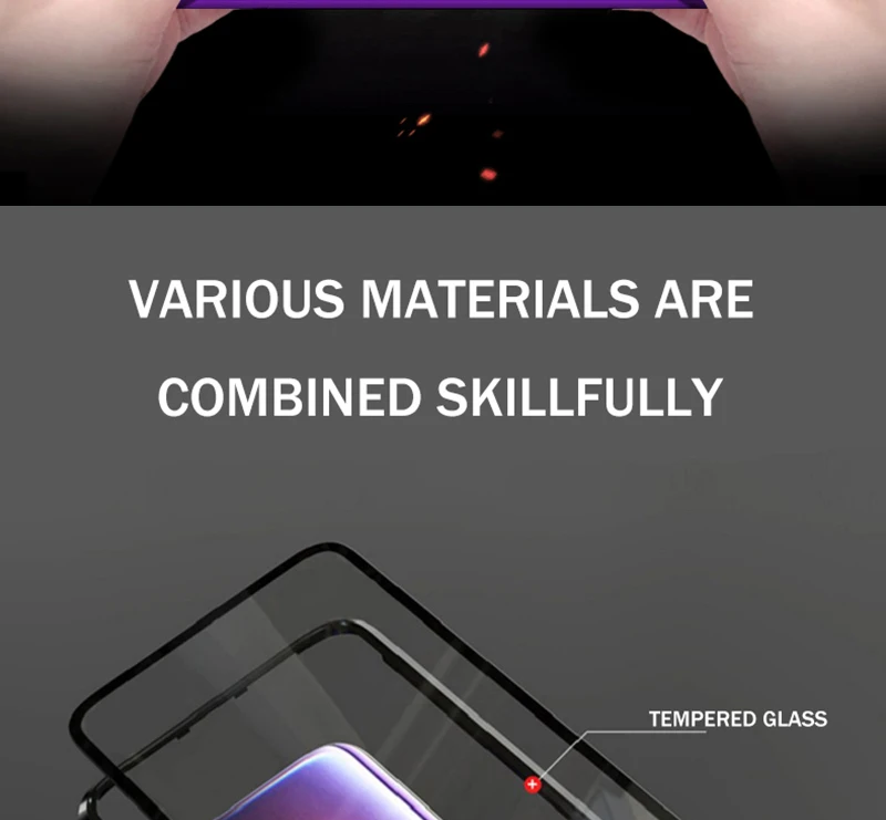 Роскошное магнитное поглощение двухстороннее закаленное стекло для Xiaomi mi 9 mi 9 SE металлическая откидная задняя крышка-чехол для телефона Xiao mi 9 mi 9SE сумка
