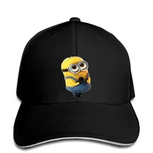 С миньонами из мультфильма «Гадкий я» новые милые Стекло забавные Для мужчин Для женщин унисекс Бейсбол колпачок: Топ без рукавов с 3 м, Кепка с козырьком, остроконечные