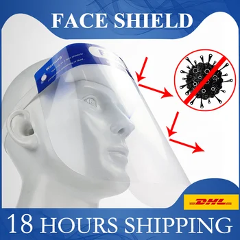 

Face Shield Safety Mask Transparent Face Mask Protection Anti Droplet Dust-proof Face Shield Adjustable Plastic Head-mounted Hat