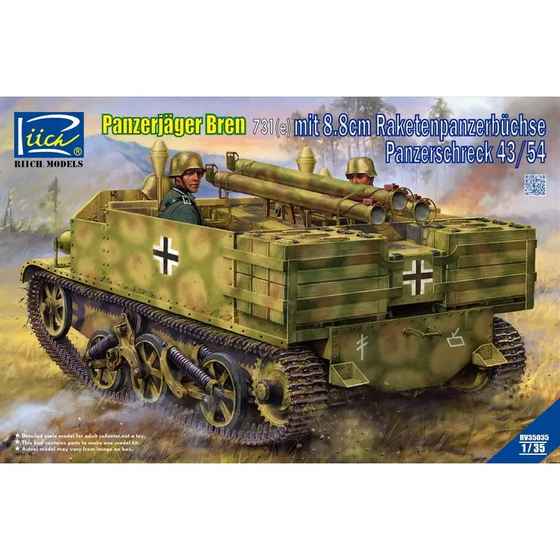 Модели Riich RV35035 1/35 panzerjsger Bren 731(e) mit 8 см Panzerschreck 43/54 | Игрушки и хобби