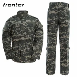 Military Set Outdoor Digital Camoflage Army's Combat Uniform (ACU) Tactical Fans