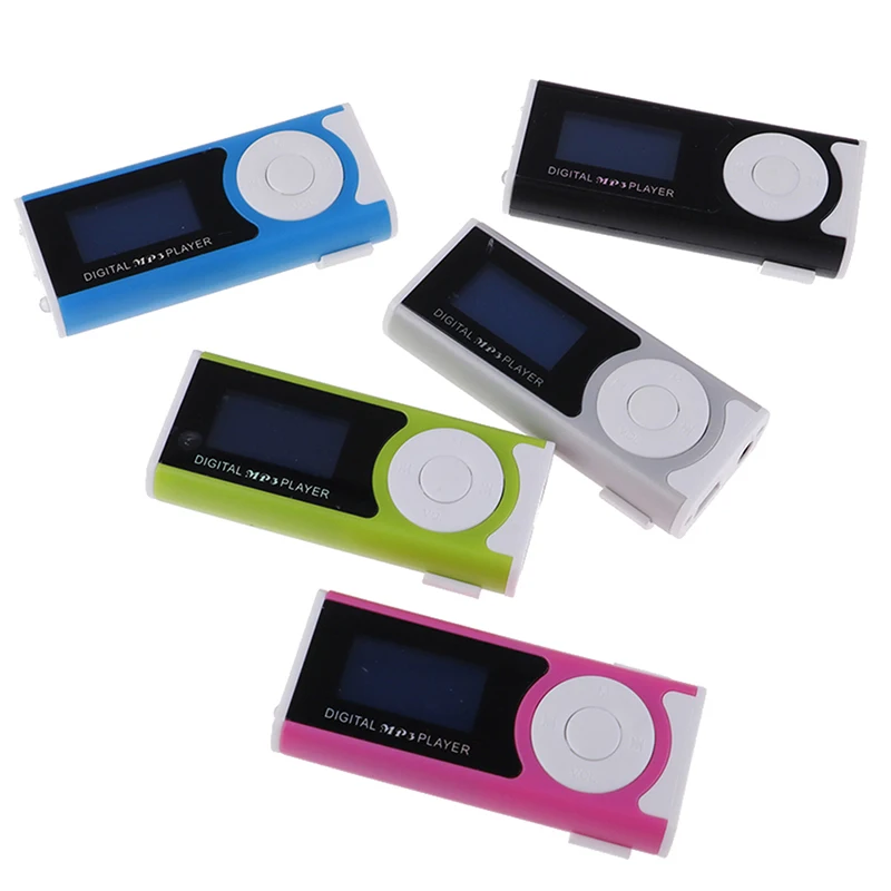Портативный MP3 музыкальный плеер спортивный Walkman мини USB Клип ЖК экран медиаплеер