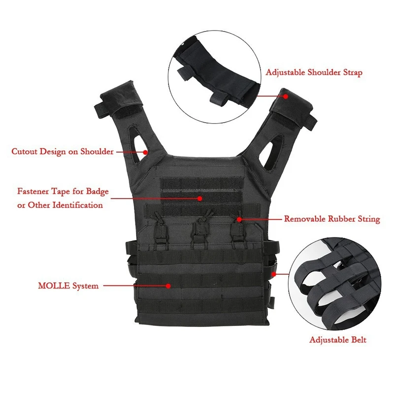 Легкий molle тактический жилет броневой лист несущей JPC жилет