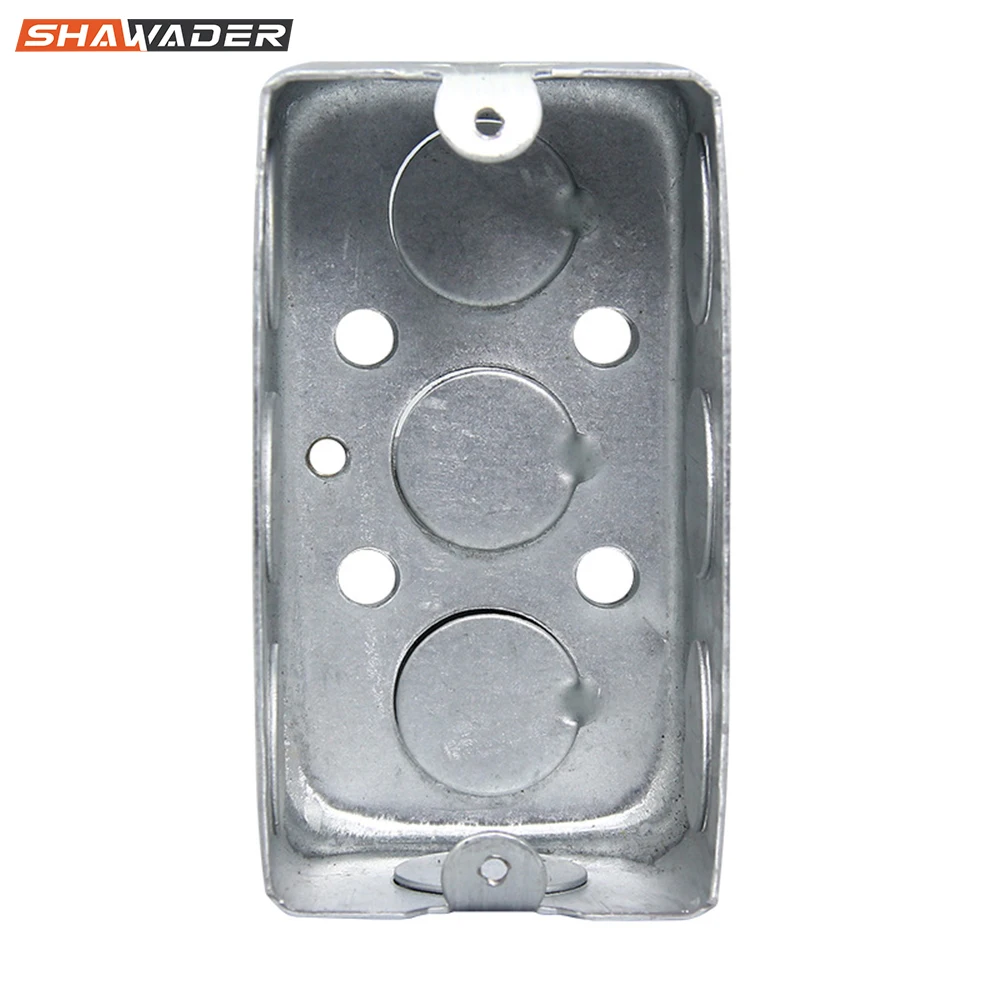 

Junction Box US/AU Standard Electrical Mounting Box Galvanized Metal Steel Rectangle Handy Box Conduit Wall Mount Switch Box