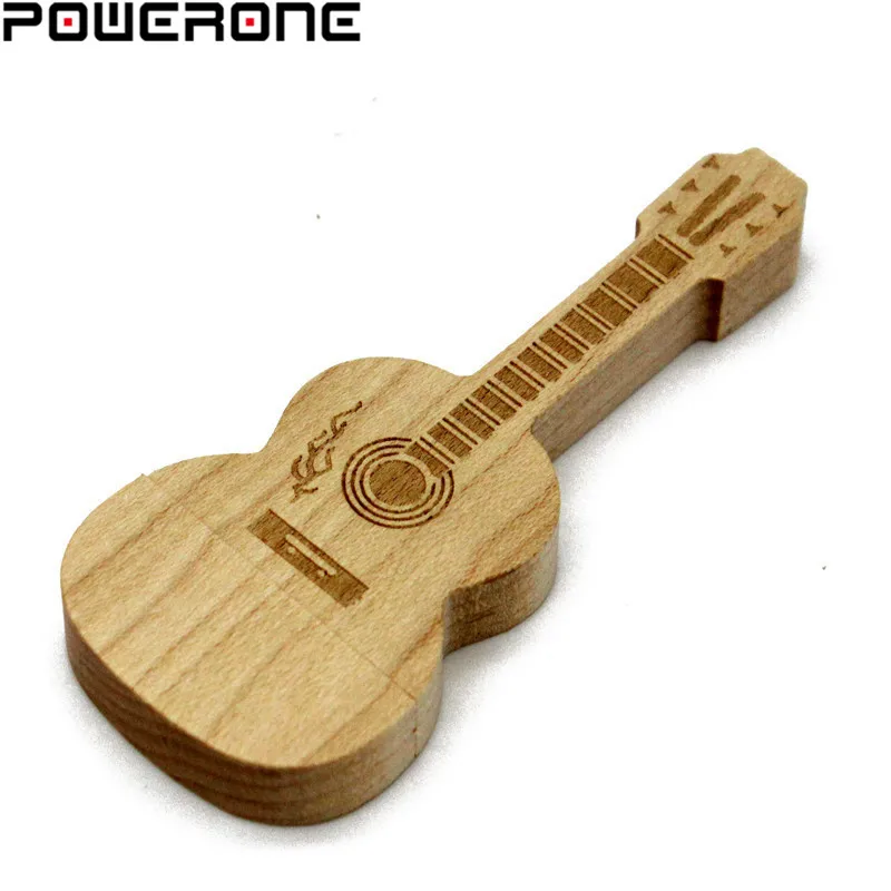 POWERONE USB 2 0 деревянные гитары стиль usb флэш накопитель музыкальный флеш 4 ГБ 16 32 64 Гб