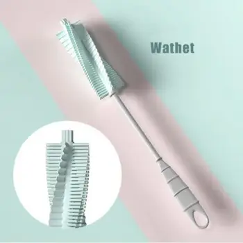 

Long Handle Silicone Cup Brush Milk Bottle Glass Mug Coffe Tea Cup Bowls Scrubber Washing Clean Brush