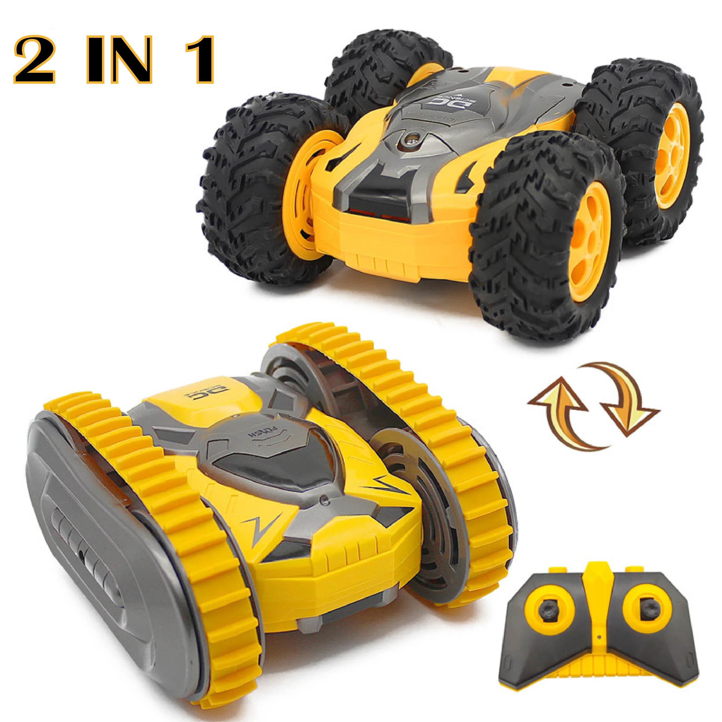 RC автомобилей мини трюк с двух сторон дрейф автомобиль багги 2 4G на гусеничном