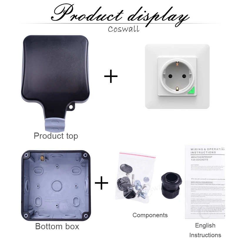 alexa e google home, controle de voz, ip66, à prova d'água