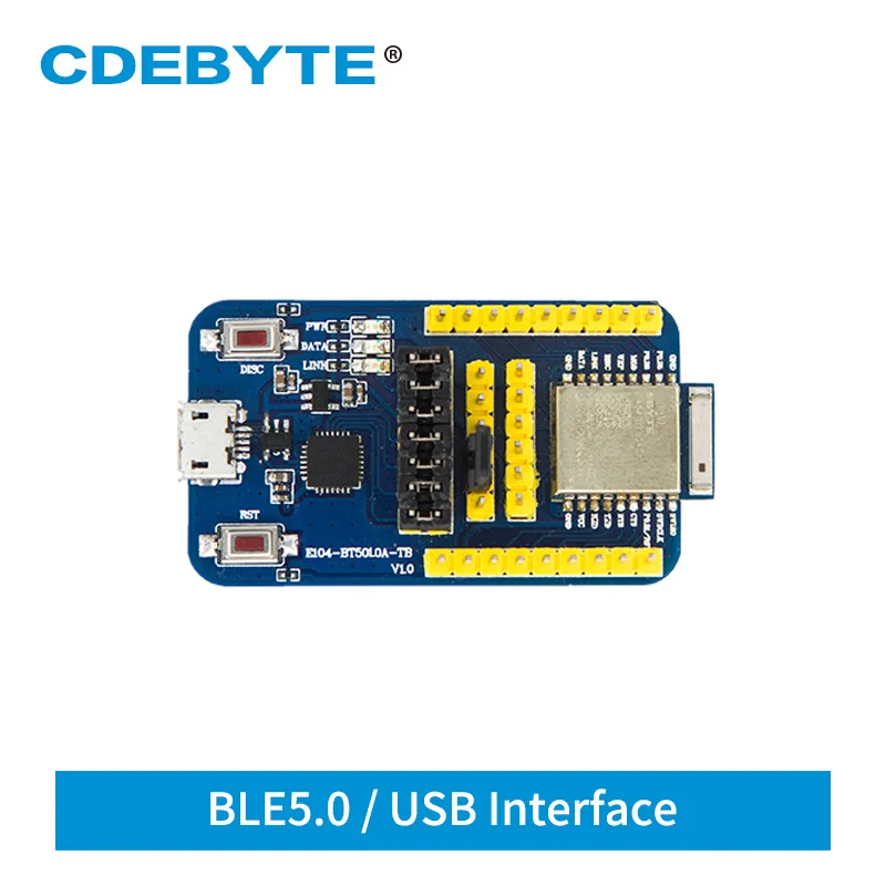 Placa de prueba USB E104-BT5010A-TB nRF52810 módulo Bluetooth BLE 5,0 para UART E104-BT5010A CDEBYTE
