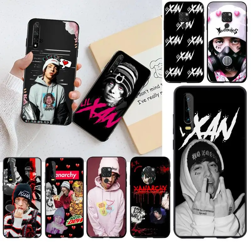 

CUTEWANAN Rapper Lil Xan TPU black Phone Case Cover Hull for Huawei P30 P20 lite Mate 20 Pro lite P Smart 2019 prime